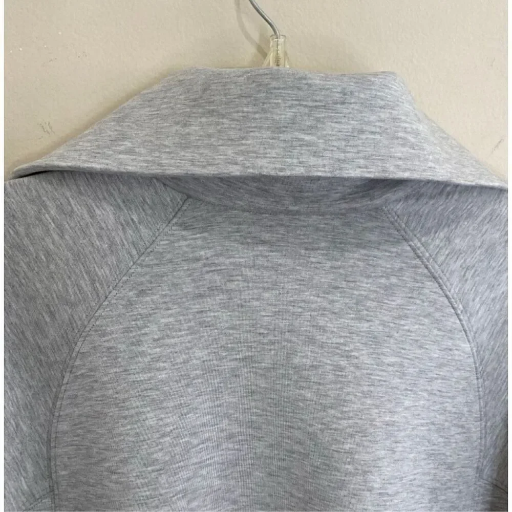 Spanx NWT AirEssentials size 1X Half zip gray sweatshirt style 50346 plus size - Picture 9 of 15